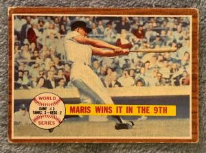 1962 Topps #234 Roger Maris World Series Card