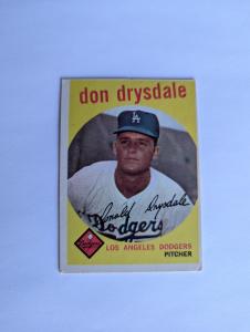 1959 Topps Don Drysdale Baseball Card #387