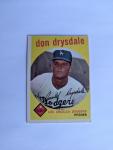 1959 Topps Don Drysdale Baseball Card #387