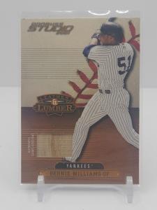 Bernie Williams 2001 Donruss Studio Bat Relic