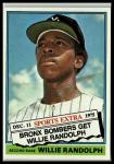 Willie Randolph 1976 Topps Traded Card Yankees
