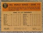 1962 Topps #234 Roger Maris World Series Card