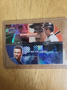 2001 Fleer Game Time Die-cut Cal Ripken Jr/Derek Jeter