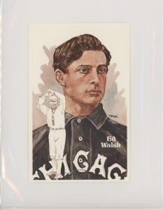 1980 Perez-Steele HOF Art Postcard Ed Walsh #49