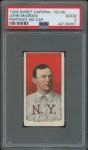 1909 T206 John McGraw Portrait No Cap Card
