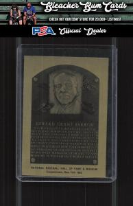 1981-89 Hall of Fame Metallic Plaques Ed Barrow