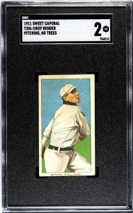 1911 Sweet Caporal T206 Chief Bender Card