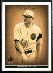 2002 SP Legendary Cuts Dazzy Vance Card