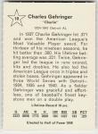 1961 Golden Press Charlie Gehringer Baseball Card