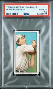 T206 Home Run Baker Sweet Caporal - PSA 4.5