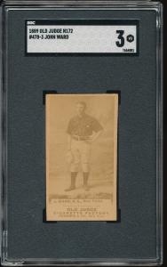 1889 Old Judge John Montgomery Ward Sports Card