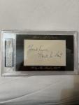 2012 Leaf History of Baseball Waite Hoyt Signature