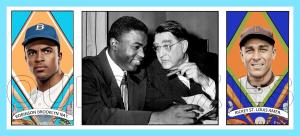 Jackie Robinson Custom Art Card - Dodgers & Browns