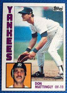 1984 Topps Don Mattingly Rookie Card - Yankees