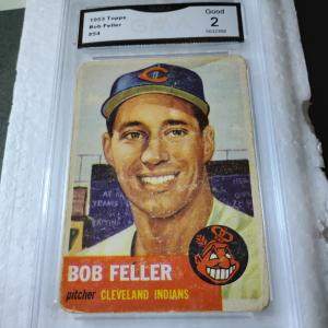 1953 Topps Bob Feller #54 Sports Card