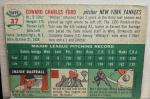 1954 Topps Whitey Ford Baseball Card #37