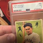 1934 Goudey Kiki Cuyler Cubs HOF PSA 3