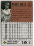 1999 Upper Deck George Sisler Legends Card