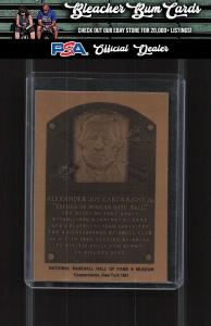 1981-89 Hall of Fame Metallic Plaque - Cartwright