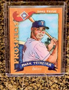 2025 Shoebox Treasures Mark Teixeira Art SP Card