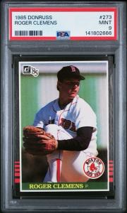 Roger Clemens 1985 Donruss Rookie Card PSA 9