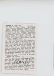 Jimmie Collins Callahan Hall of Fame Card 1950-56