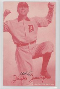 1980 Hall of Fame Reprints Red Hughie Jennings Card