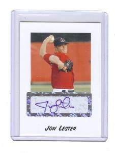 Jon Lester 2004 Autographed Rookie Card