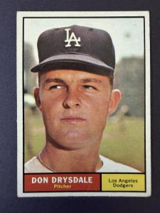 1961 Topps Don Drysdale #260 Card