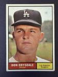 1961 Topps Don Drysdale #260 Card
