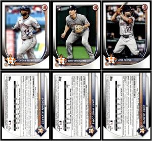 2025 Topps Bowman Houston Astros Team Base Set