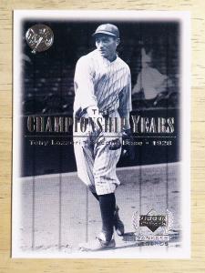 2000 Upper Deck Yankees Legends Tony Lazzeri Card