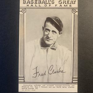 1977 Fred Clarke Baseball Hall of Fame Card