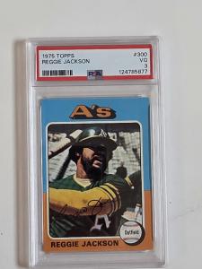 1975 Topps Reggie Jackson #300 PSA 3 Card
