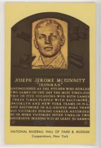 1964 Joe McGinnity Hall of Fame Postcard