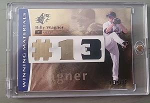 Billy Wagner HOF SSP Game Used Card /125