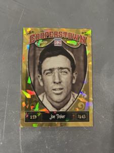 2013 Panini Cooperstown Joe Tinker #8 Gold Shard