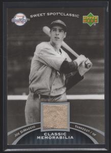 Joe DiMaggio 2007 Sweet Spot Game Used Card