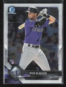 2018 Bowman Chrome Ryan McMahon Rockies Card