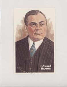 1980 Ed Barrow Hall of Fame Art Postcard