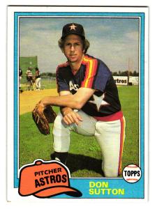 1981 Topps Traded Don Sutton Card #839