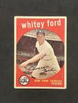 1959 Topps Whitey Ford New York Yankees Card