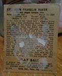 1940 Playball Frank Baker Baseball Card