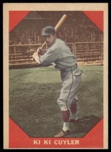 1960 Fleer Baseball Greats Kiki Cuyler Card