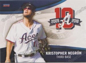 2018 Kristopher Negron RC Reno Aces Card
