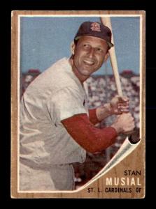 1962 Topps Stan Musial Baseball Card #50