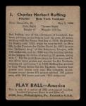 1939 Play Ball #3 Red Ruffing Baseball Card