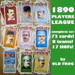 Old Frog 1890 Pittsburg Burghers Team Set 9 Cards