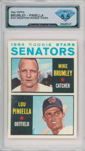 1964 Topps Mike Brumley Lou Piniella Rookie Card