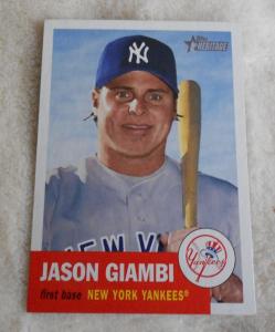 Jason Giambi 2002 Topps Heritage #370 Yankees Card